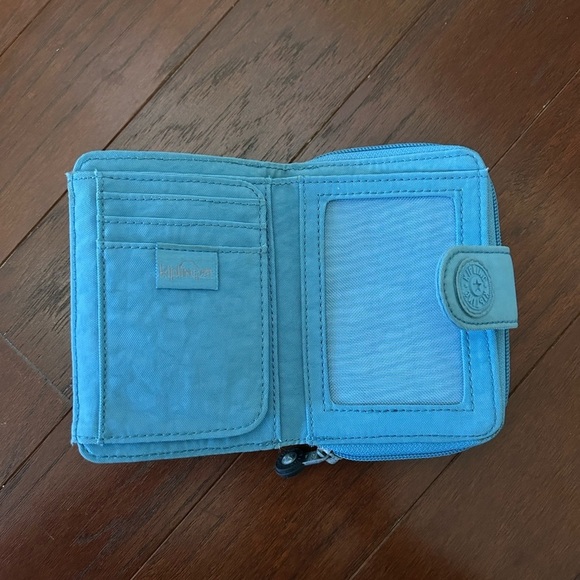 Kipling New Money Small Credit Card Wallet Blue lightweight water resistant - Picture 8 of 12